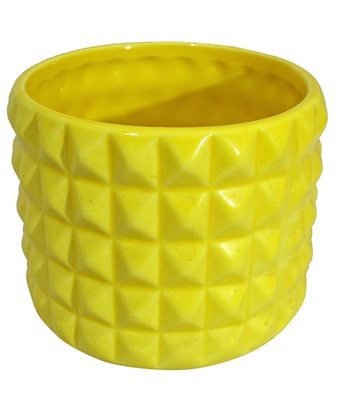 Imagen de Maceta de cerámica x6, distintos colores, en caja