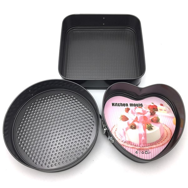 Imagen de Tortera x3, antiadherente desmontable, distintas formas y colores, en caja