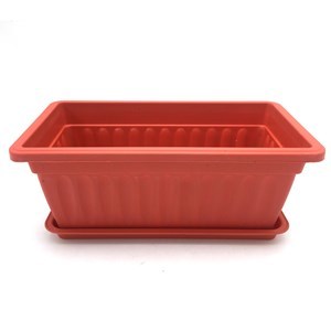 Imagen de Maceta de plástico, 31x15x14, con plato