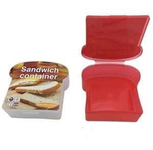 Imagen de Vianda recipiente de plástico para sandwich, 560ml, varios colores