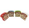 Imagen de Vianda recipiente de plástico para sandwich, 560ml, varios colores