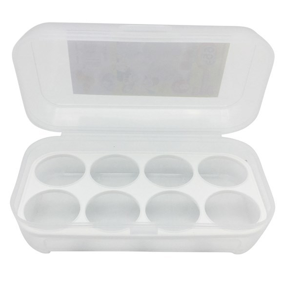Imagen de Huevera de plástico con tapa, para 8 huevos
