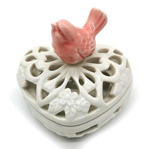Imagen de Alhajero de cerámica, tapa calada, CAJA x8