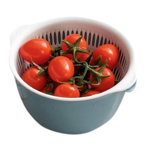 Imagen de Colador de plástico con bowl, 2 colores