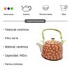 Imagen de Tetera de cerámica con colador, en caja, varios diseños
