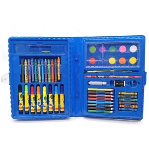 Imagen de Maletín escolar, 68 piezas, contiene marcadores, lápices, crayolas, pasteles, acuarelas, y varios accesorios