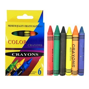 Imagen de Crayolas gruesas 6 colores, en caja
