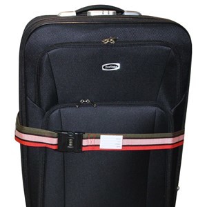 Imagen de Cinturón de seguridad para valijas, con combinación, con tarjeta de identificación, en PVC