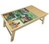 Imagen de Mesa bandeja de cama, de madera, con patas plegables, tabla reclinable ideal para usar la computadora o libros