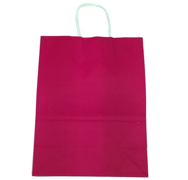 Imagen de Bolsa de regalo de papel con asa, mediana, PACK x12, varios colores
