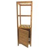 Imagen de Mueble de bambú 2 estantes, con puerta, en caja