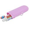 Imagen de Estuche de plástico para pasta y cepillo de dientes, en bolsa, varios colores