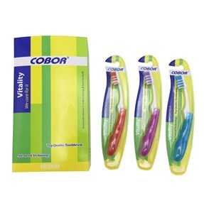 Imagen de Cepillo de dientes para adulto, mango plegable, ideal para viajes, en blister, CAJA X12