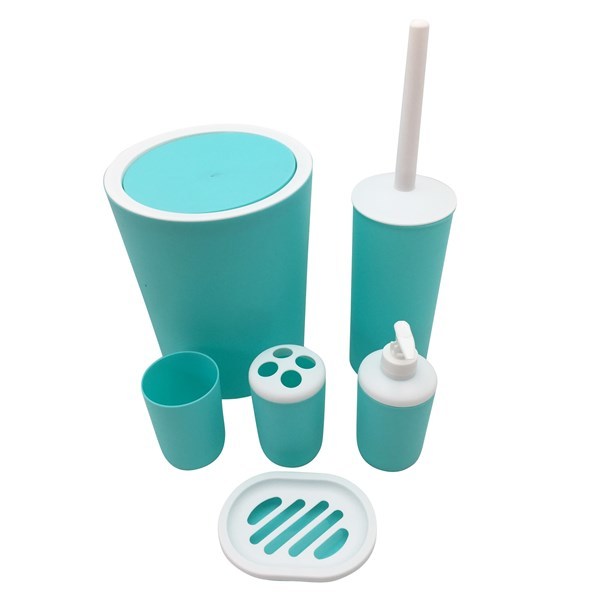 Imagen de Dispensador de jabón de plástico, con accesorios, 7 piezas en caja