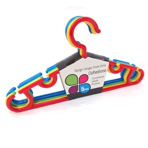 Imagen de Percha plástico para niño, pack x5, varios colores