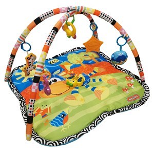 Imagen de Gimnasio alfombra para bebé, 2 arcos con 5 móviles y sonido, en caja