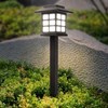 Imagen de Lámpara led pincho para jardín, recarga solar, CAJAx6