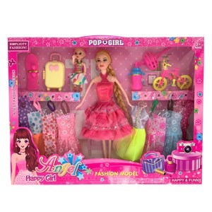 Imagen de Muñeca con muñeca chica y accesorios, en caja