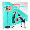 Imagen de Tablero de basket de plástico,altura regulable, 24,5cm base para rellenar con agua o arena, en caja