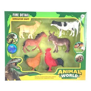 Imagen de Animales de granja x6, en caja