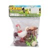 Imagen de Animales de granja x4 aves con accesorios, en bolsa