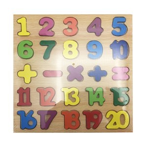 Imagen de Encastre de madera letras-números