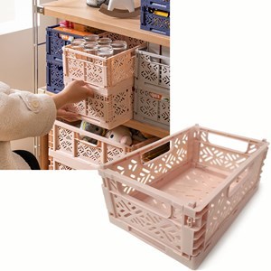 Imagen de Caja organizadora cajón de plástico plegable, 30x20x9.5, varios colores