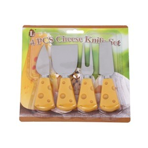 Imagen de Cuchillo y utensilios para queso x4, en blister