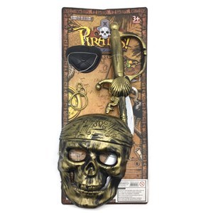 Imagen de Armas de pirata 4 piezas, en cartón