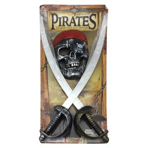 Imagen de Armas de pirata 3 piezas, en cartón