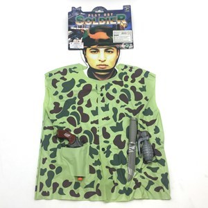Imagen de Disfraz de militar chaleco de nylon con accesorios en bolsa