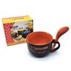 Imagen de Tazón sopero, cazuela con cuchara, de cerámica en caja individual, varios colores