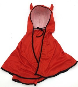 Imagen de Capa de diablo, capucha con cuernos, 2 colores