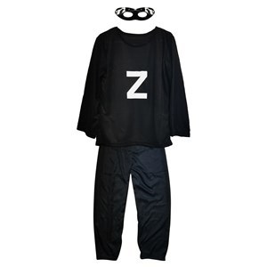Imagen de Disfraz de tela, pantalón, buzo con capa y antifaz