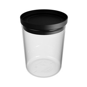 Imagen de Frasco de acrílico hermético SOPRANO 1.6L NAPOLI NEGRO