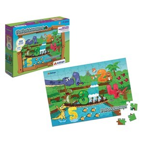 Imagen de Puzzle dinosaurios 100 piezas, XALINGO, en caja