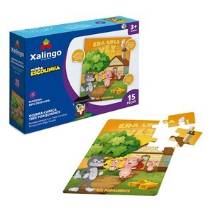 Imagen de Puzzle 15 piezas de madera, XALINGO, en caja