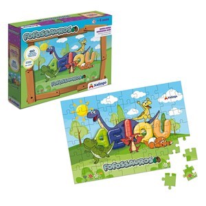 Imagen de Puzzle dinosaurios 60 piezas, XALINGO, en caja