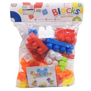Imagen de Bloques x62 piezas grandes, en bolsa de PVC