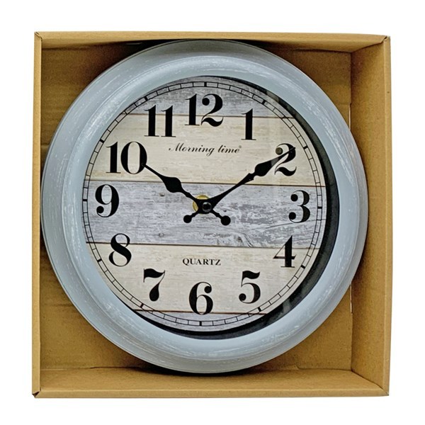 Imagen de Reloj de pared, 23cm de diámetro en caja, varios diseños