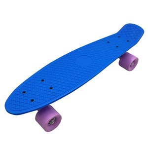 Imagen de Skate de plástico penny AZUL, ruedas de PVC anchas, trucks de metal