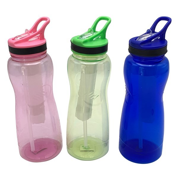 Imagen de Botella deportiva con sorbito retráctil, 1000ml, con porta hielo,varios colores