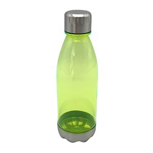 Imagen de Botella deportiva de plástico base metal boca ancha, con correa, 650ml,  varios colores