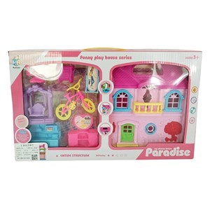 Imagen de Casa para muñecas con accesorios, en caja