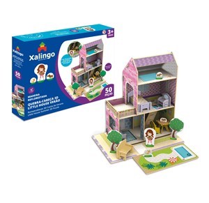 Imagen de Casita de madera para armar, XALINGO, en caja