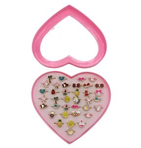 Imagen de Anillos fantasía CAJA x36 piezas, de metal, en caja