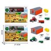 Imagen de Tractor con zorra, animales y accesorios de granja, en caja