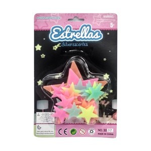 Imagen de Estrellas fluorescentes, en blister