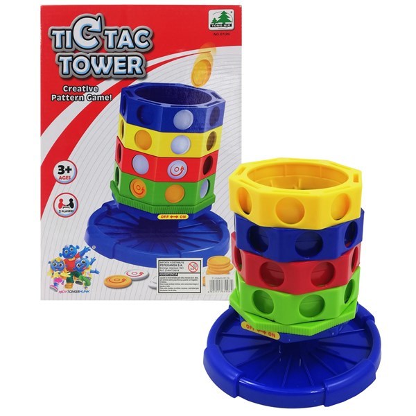 Imagen de Ta Te Ti en torre, juego de equilibrio, en caja