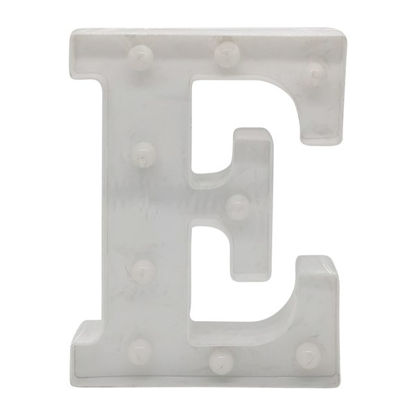 Imagen de Lámpara led letra E 7 led, 2AA
